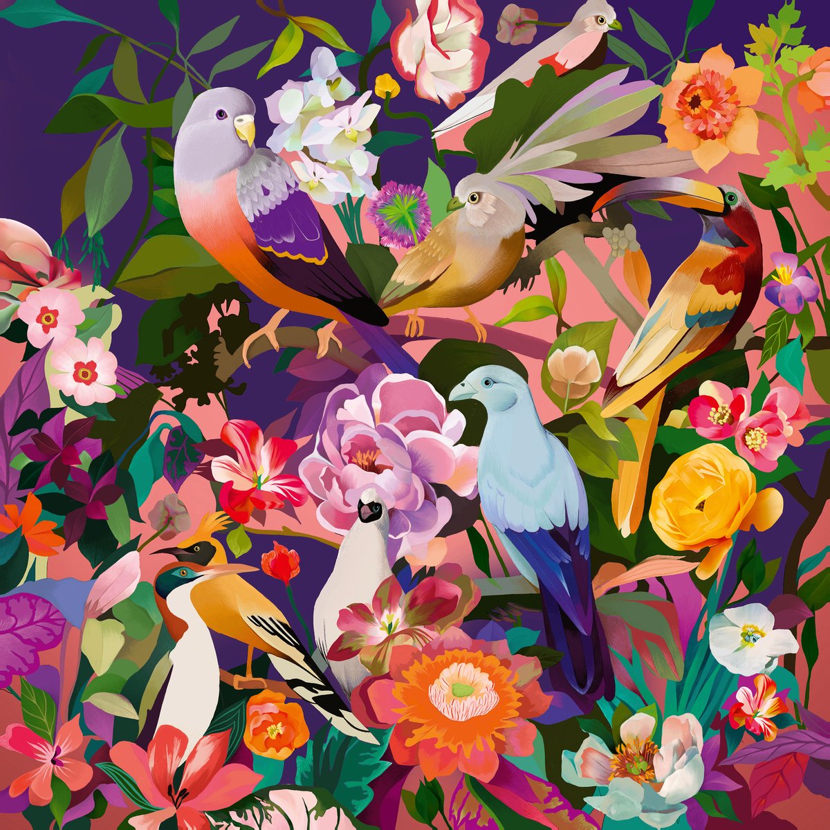 Ravensburger puzzle art soul observation des oiseaux, 750 pcs.