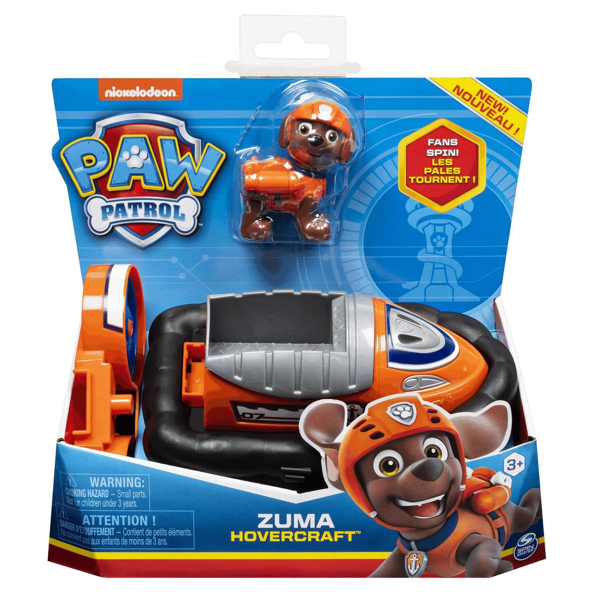 Spinmaster Paw Patrol véhicule de base zuma | 2 pièces
