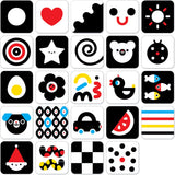 Panda banane - cartes bébé à contraste élevé 0m+ 3m+ - 24pcs.