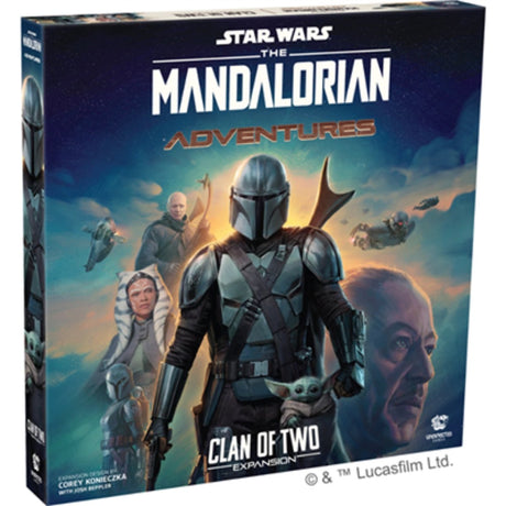 Asmodee star wars jeu de société aventures mandaloriennes clan de deux extensions.