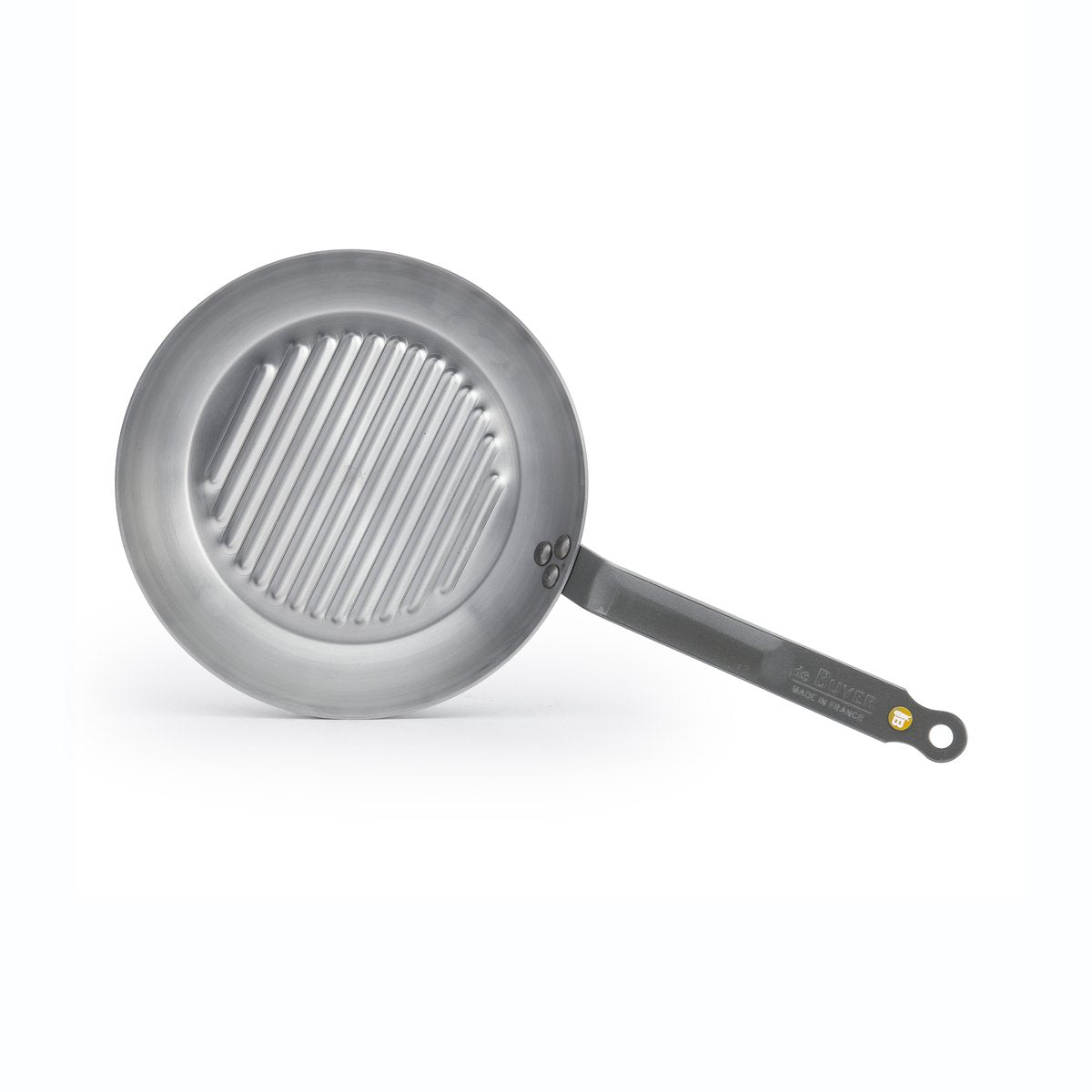 Debuyer de Buyer Mineral B Poêle Grill 26 cm - Poêle Grill en tôle d'acier - Sans PFA - Convient pour l'induction - Fabriquée en France