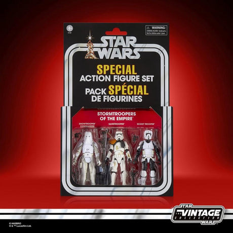 Hasbro star wars - stormtrooper de l'empire - ensemble de figurines spéciales de la collection vintage - 10 cm