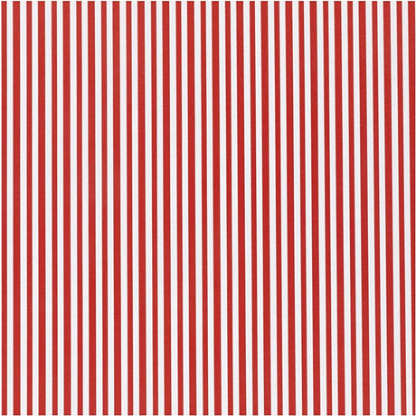Papier cadeau Creativ company, rayures, l: 50 cm, 80 gr, rouge blanc, 5 m 1 rouleau