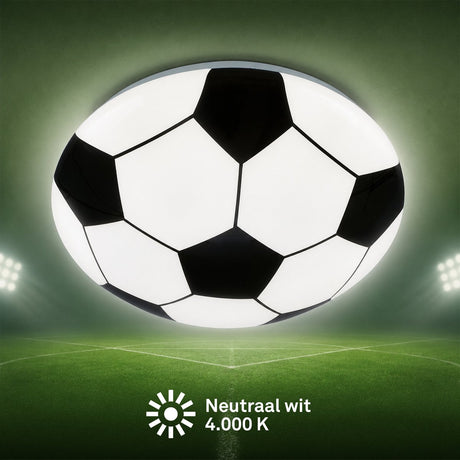 Briloner - Plafonnier LED - Plafonnier football - Lampe chambre d'enfant - Coupe du monde de football - 12w - ø27,5cm