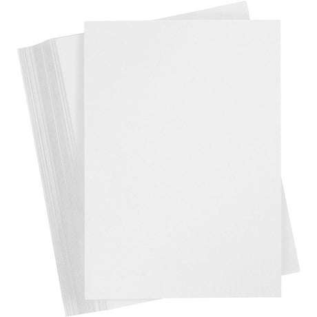 Carton coloré Creativ company, a6, feuille 105x148 mm, 180 gr, blanc, 100 feuilles 1 boîte