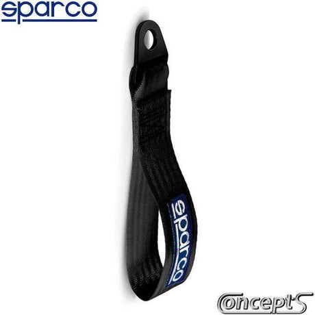 Ceinture à œillets de remorquage Sparco Performance - noire - max. 2000kg - trou 16mm