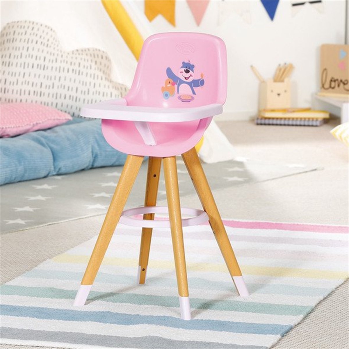 Chaise haute baby born - chaise haute de poupée