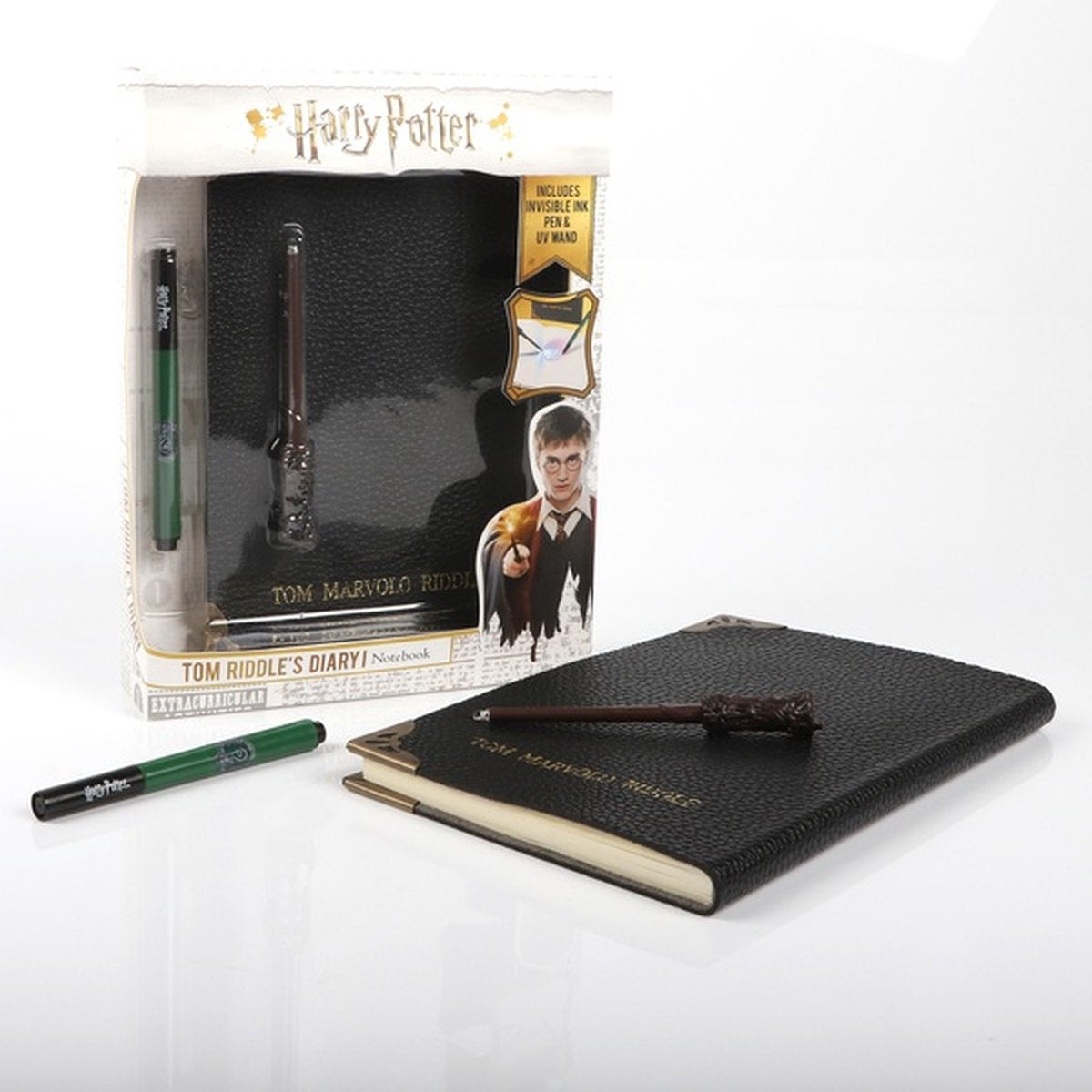 Ouah! monde sorcier - journal de Tom Riddle - carnet, stylo torche
