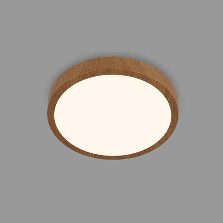 Briloner - Plafonnier LED - Plafonnier aspect bois - Lumière blanc chaud 3 000 K - 16w - ø28cm