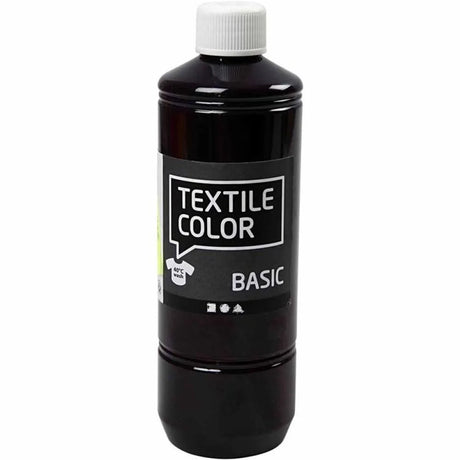 Creativ Company Textile Couleur semi-covergin peinture textile - rouge violet, 500 ml