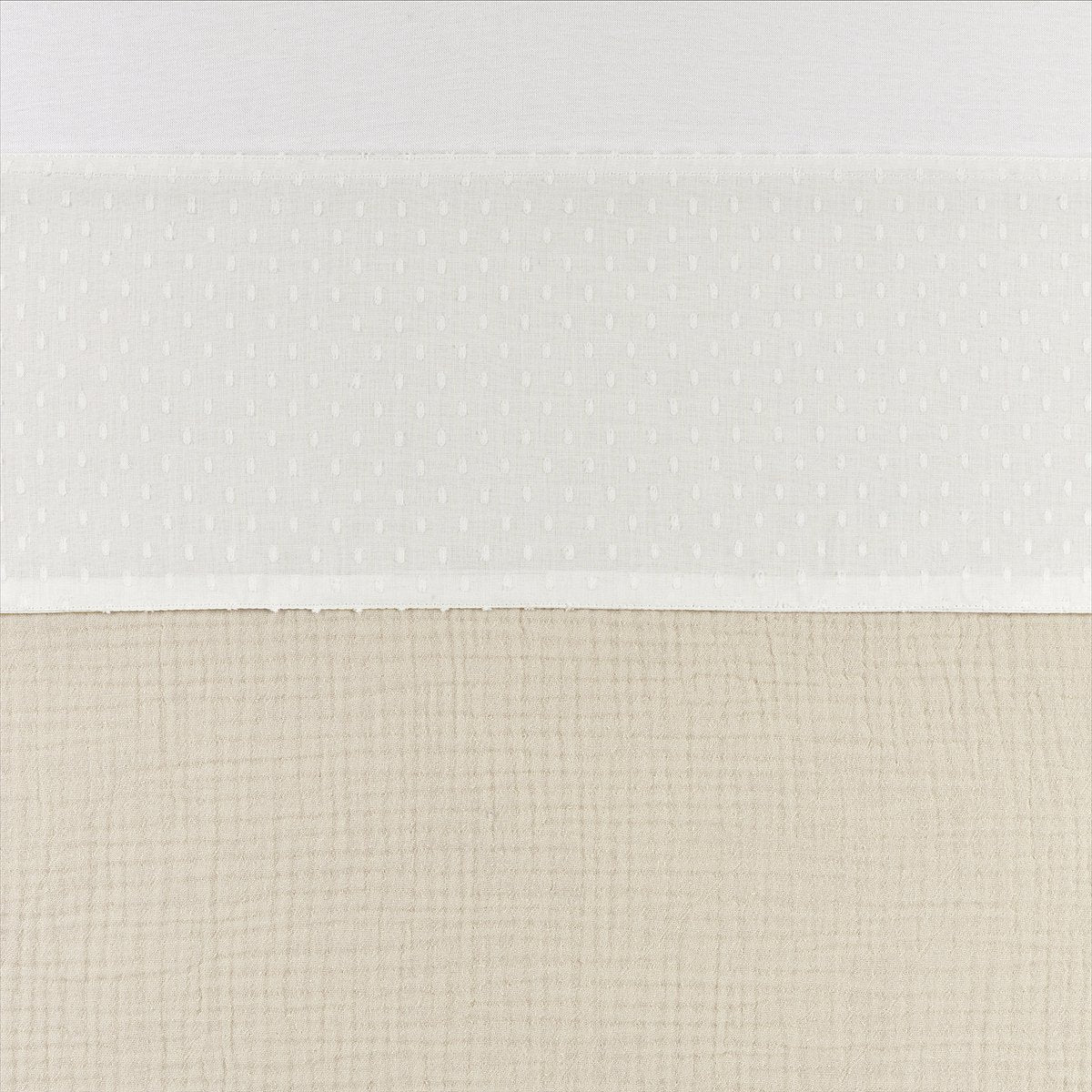 Drap de berceau Meyco baby plume - blanc cassé - 100x150cm - 0,3 tog