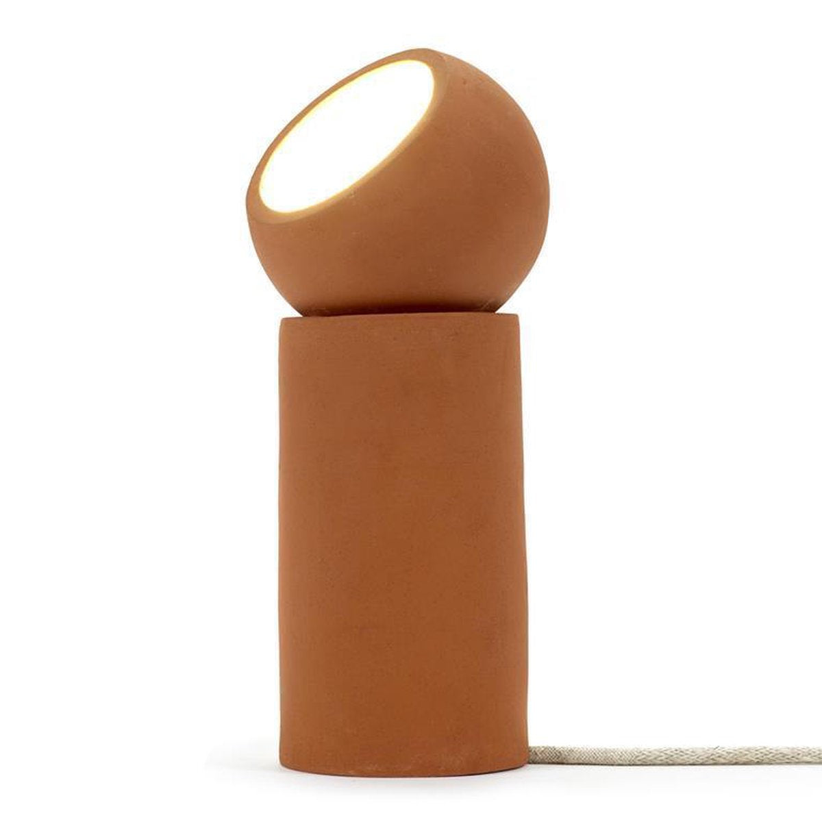 Serax - lauren van driessche terra light - lampe de table s - marron terre cuite - 12 ø - h 29,00 cm - 2,50kg