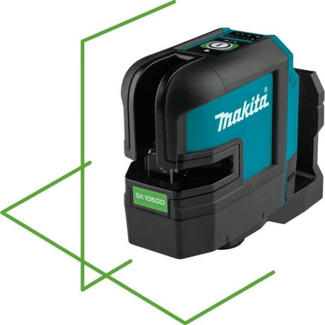 Makita sk105gdz laser à lignes croisées vert | sans piles ni chargeur, en boîte avec sac - sk105gdz
