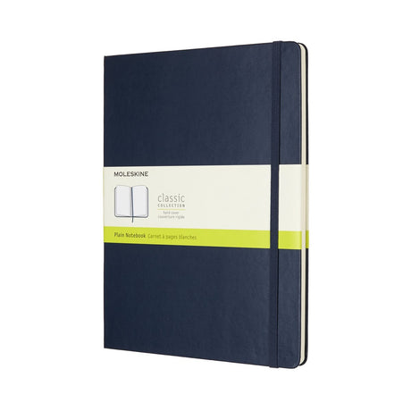 Carnet classique Moleskine - extra large - couverture rigide - vierge - bleu saphir