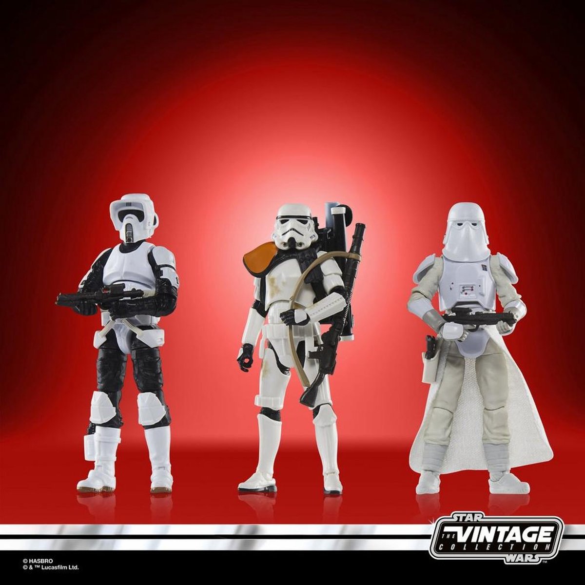 Hasbro star wars - stormtrooper de l'empire - ensemble de figurines spéciales de la collection vintage - 10 cm