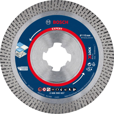 Disques à tronçonner diamantés Bosch Expert en céramique dure X-Lock 115 x...