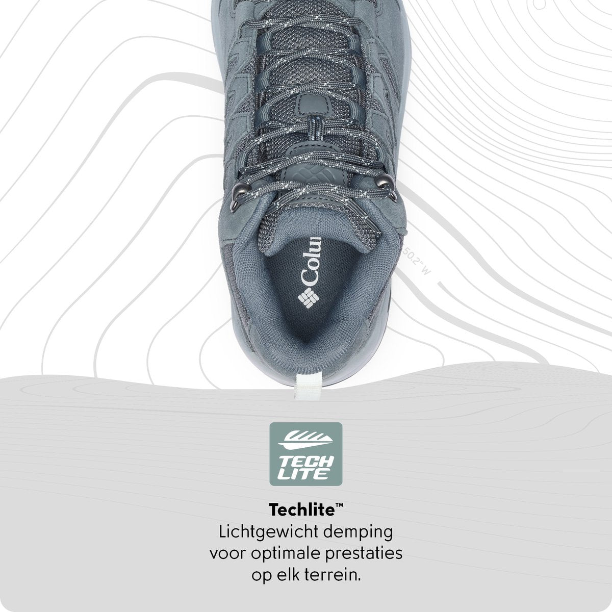 Chaussures de randonnée imperméables femme Columbia redmond™ iv mid - graphite, tea light