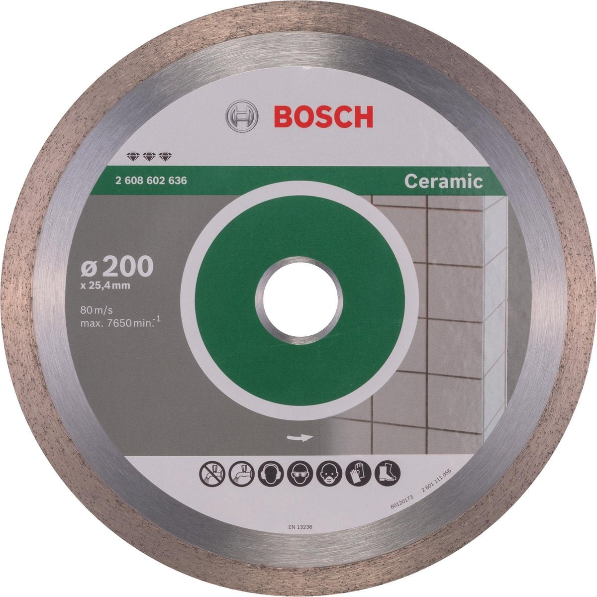 Disque diamant Bosch meilleure céramique 200 25,4