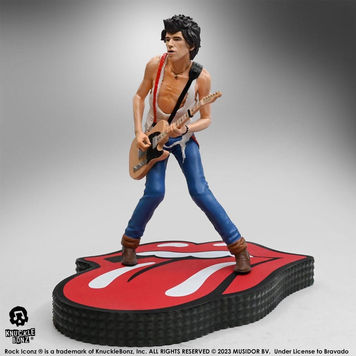 Knucklebonz statue iconz des Rolling Stones Rock Keith Richards (tattoo you tour 1981) statue 22 cm