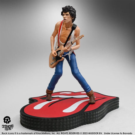 Knucklebonz statue iconz des Rolling Stones Rock Keith Richards (tattoo you tour 1981) statue 22 cm