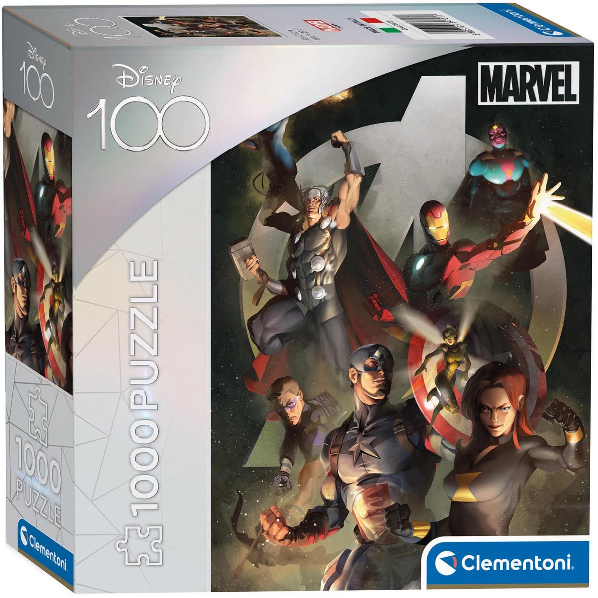 Puzzle Clementoni Disney 100 ans - Avengers, 1000 pcs.