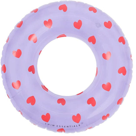 Essentiels de natation - piscine - ø95 cm - rose - coeurs doux - enfant - tête de flamant rose