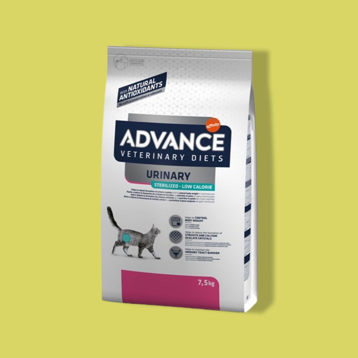 Advance régime vétérinaire avance - régime vétérinaire chat - urinaire - stérilisé - faible en calories - nourriture pour chat - 2,5 kg