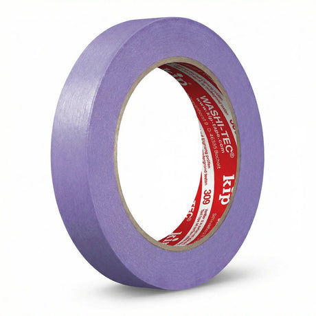 Kip 309 - ruban de masquage délicat washi-tec - lilas - 18mmx50m - ruban légèrement adhésif en papier spécial flexible pour les travaux de peinture intérieurs exigeants - idéal pour les surfaces sensibles et les peintures fraîchement séchées
