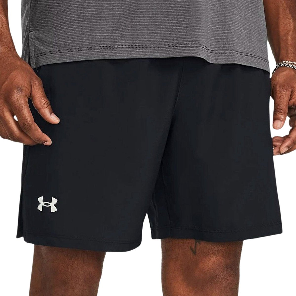 Under armour ua launch 7'' shorts heren sportbroek - zwart - wit