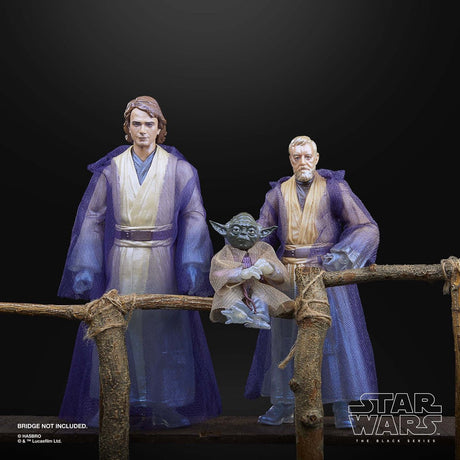 Hasbro force spirits - anakin skywalker - yoda - obi-wan kenobi - star wars la série noire