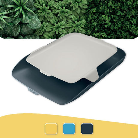 Leitz cozy letter tray with organizer for desk - letter trays for A4 and C4 formats - ideal for home office working from home - velvet gray