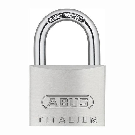 Abus serrure à clé titalium 64ti 40 4 cm acier aluminium normal