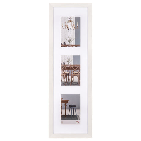 Walther fiorito - cadre en bois mdf - format photo 3x10x15 cm - blanc