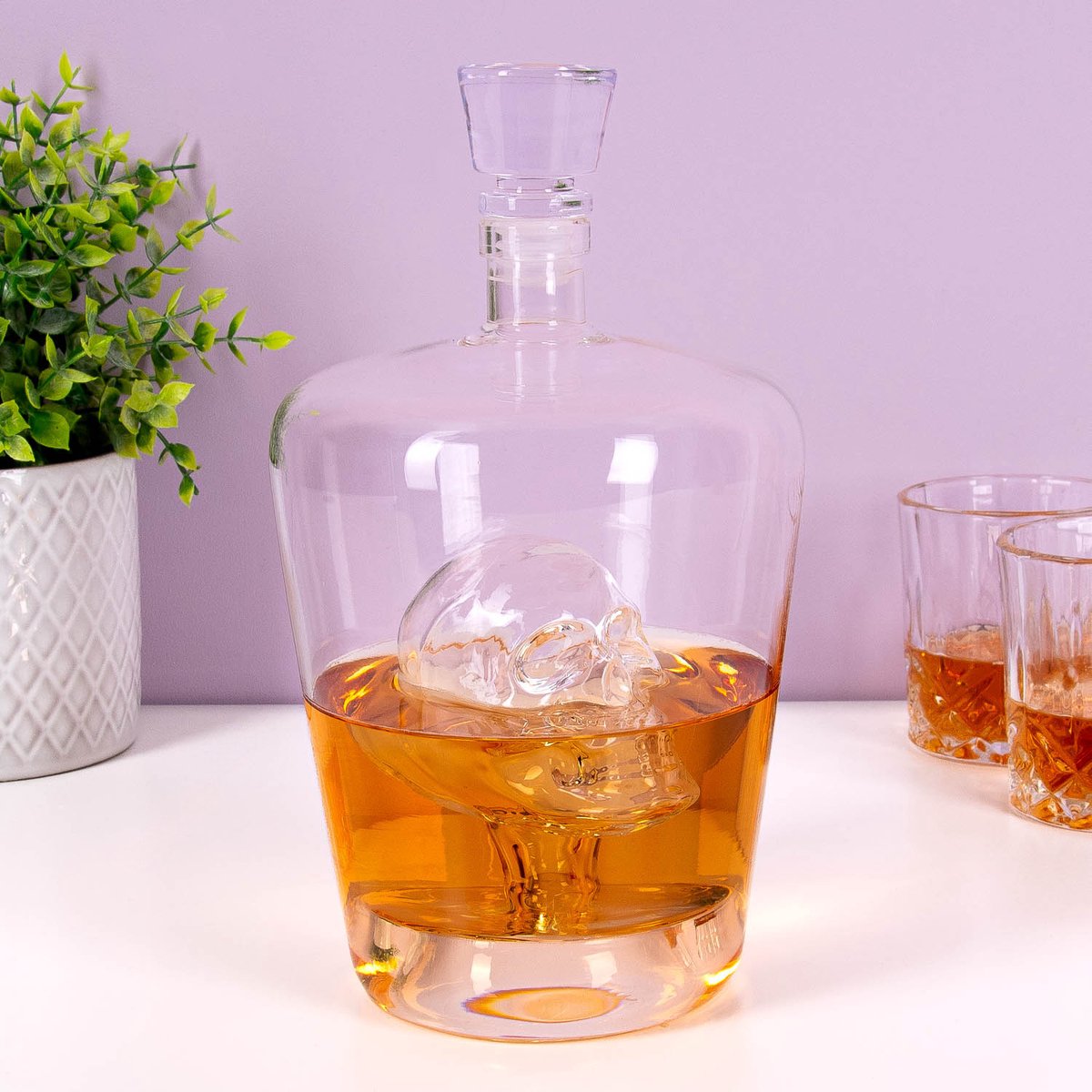 Carafe à décanter Balvi de poison de crâne de vin 1 litre