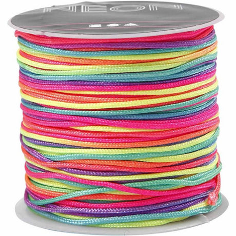 Société créative https : www.ccobby.nl macramé-cord-thickness-1-mm-neon-colors-28-m-1-roll