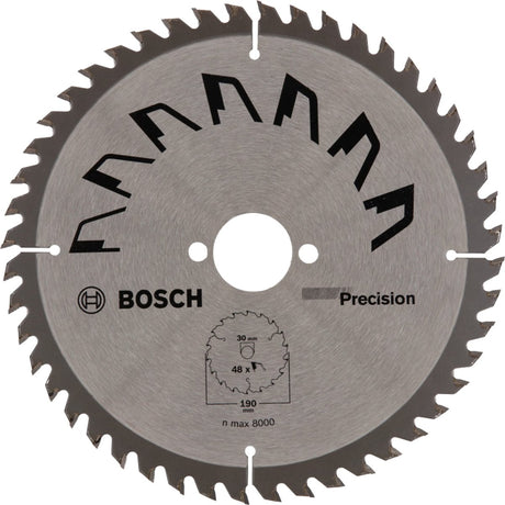 Bosch accessoires lame de scie circulaire précision 190x2x30 -,t48 - 2609256870