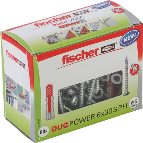 Fischer duopower 6x30 avec vis à tête cylindrique