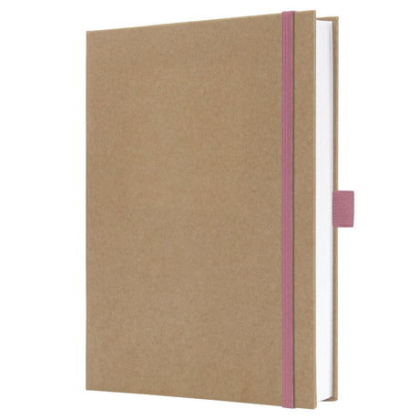 Carnet Sigel jolie - a5 - kraft - rose pur - pages blanches - si-jn843