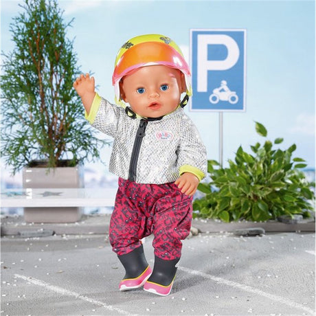 Casque de scooter de ville baby born - vêtements de poupée
