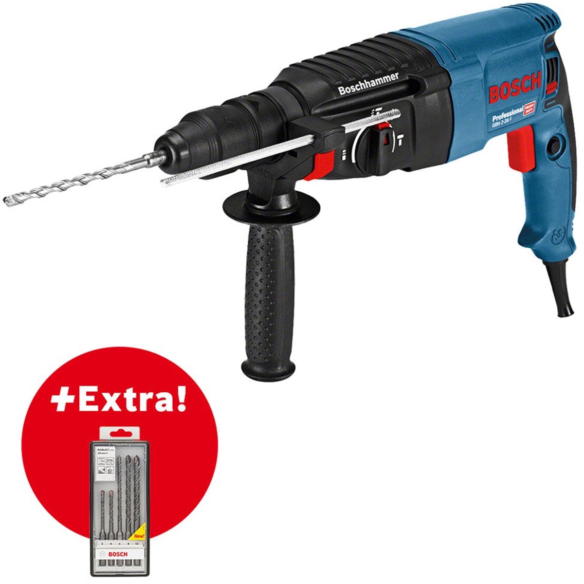 Perceuse à percussion Bosch GBH 2-26 F + 5 SDS-plus 5