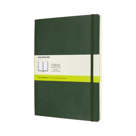 Carnet classique Moleskine - extra large - couverture souple - vierge - vert myrte