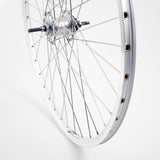 Roue arrière Roland 28 Nexus 3 RB ZAC2000 en argent en acier inoxydable SPK