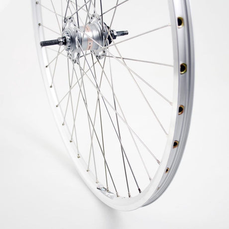 Roue arrière Roland 28 Nexus 3 RB ZAC2000 en argent en acier inoxydable SPK