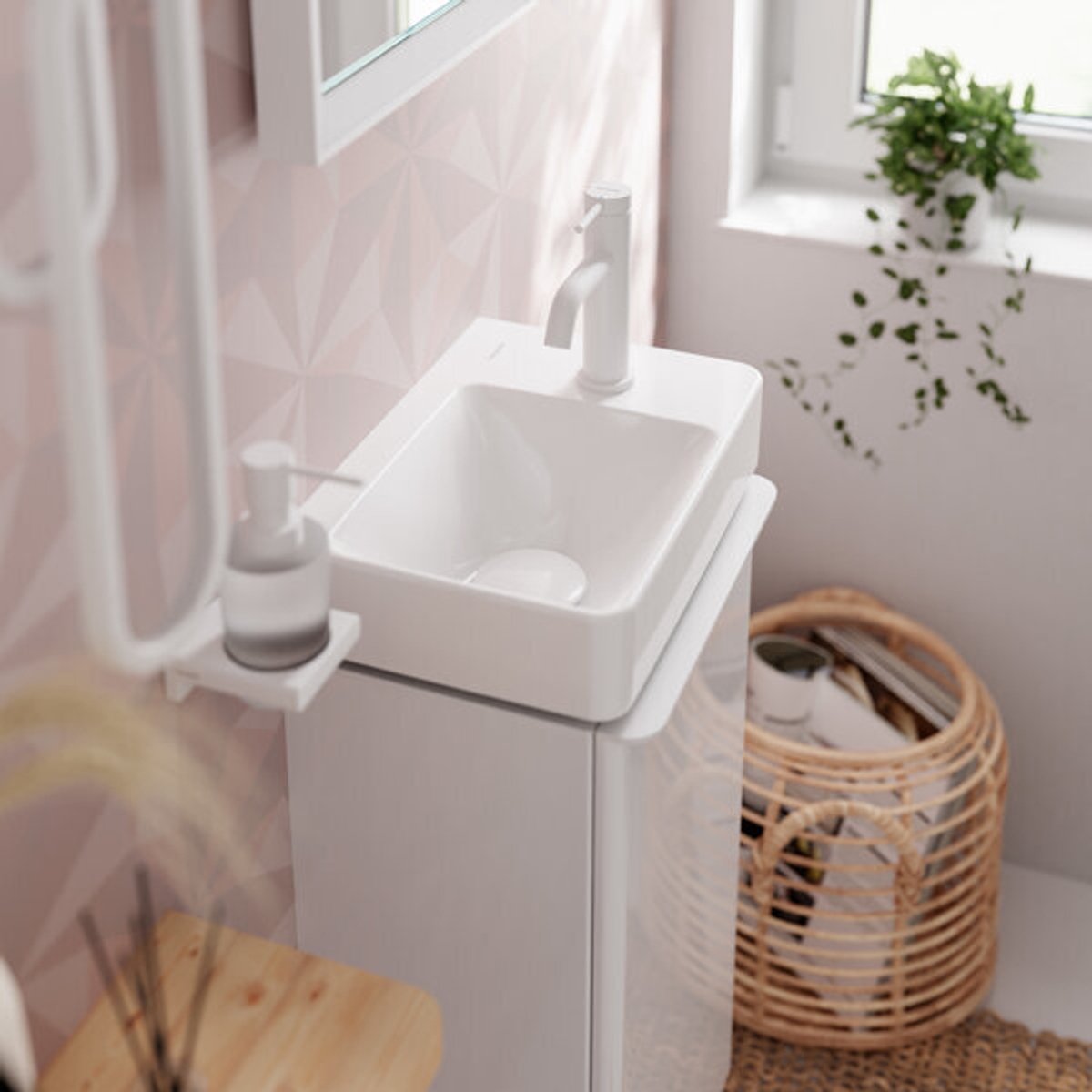 Hansgrohe tecturis s - robinet de lavabo - commande à levier unique - démarrage à froid à économie d'énergie - avec garniture de vidage - taille 80 mm - chrome