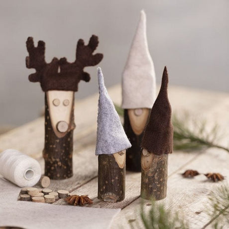 Creativ company tronc d'arbre décoratif, h: 8 cm, d 2,5-3,5 cm, 15 pièces 1 boîte
