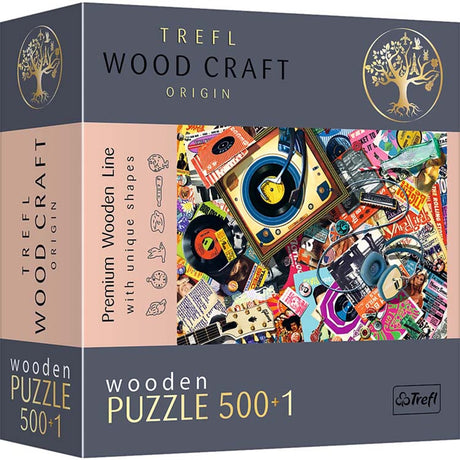 Trefl puzzle monde musical 500+1 pièce en carton FSC coloré.