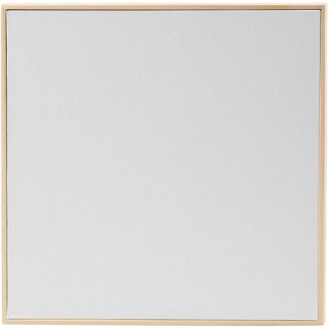 Panneau de toile Creativ company avec cadre, dim. 30x30 cm, 280 gr, blanc, 1 pièce