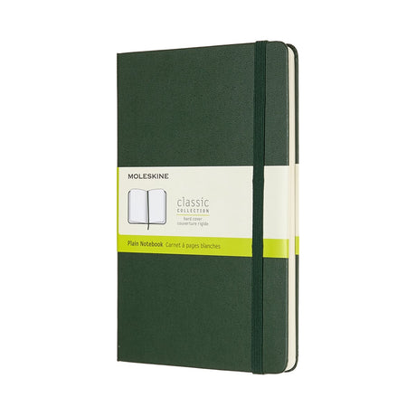 Carnet classique Moleskine - grand - couverture rigide - vierge - vert myrte