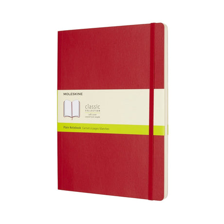 Carnet classique Moleskine - extra large - couverture souple - vierge - rouge