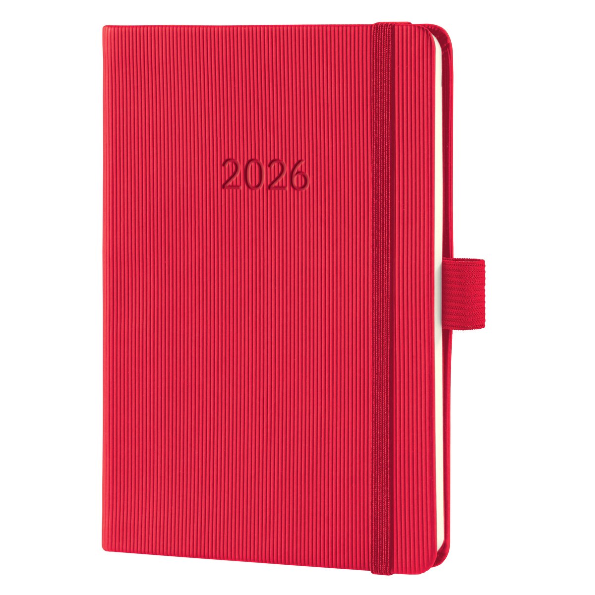 Agenda hebdomadaire Sigel 2026 conceptum - format a6 - rouge - couverture rigide - si-c2665